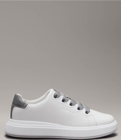 Resim Calvin Klein Beyaz-Gri Kadın Deri Sneaker HW0HW0221701S 