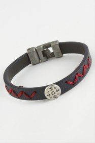 Resim S'82 Zikzak İp Desenli Kaliteli Suni Deri Bileklik 