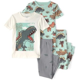 Resim Carter's Yazlık Erkek Bebek Pijama Takımı 4'lü Set Yeşil - Yeşil / 24 Ay 
