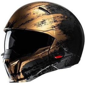 Resim HJC İ20 Furia MC9 Modüler Motosiklet Kaskı Siyah Dore 