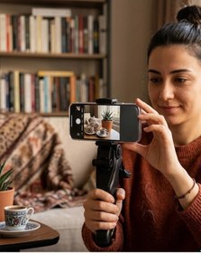 Resim Masaüstü Telefon Tripodu Katlanabilir Telefon Tutucu Video Çekim Standı 