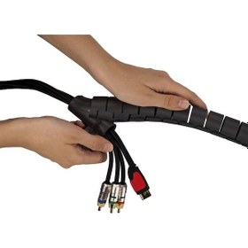 Resim Siyah Omurga Kablo Toplama Spirali Ve Aparat Ts8-5mt 