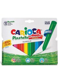 Resim Carioca Plastello 12’Li Elleri Kirletmeyen Maxi Pastel Boya Kalem 