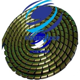 Resim SUMERGROUP Helezon Pano Kablo Toplama Spirali No: 2 - 8 Mm Rulo Siyah 100 Mt 