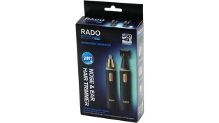 Resim Shopwave Kare Gövde - Kapaklı 2 Başlık Burun-Kulak-Yanak Kıl Tüy Alma- Favori-Ense Çizim Makinesi USB Şarjlı RD-3138 (5047) 