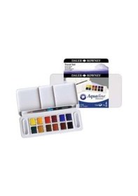 Resim Daler Rowney Aquafine Travel Set Fırça Plastik Kutu 12li 