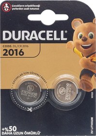 Resim Duracell Cr2016 Lit. Pil 2Li Paket 