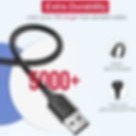 Resim UGREEN 2.0 A USB-A & Micro USB Data ve Şarj Kablosu, 1 Metre, Siyah, 60136 