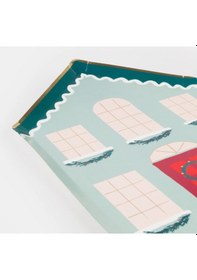 Resim Meri Meri - Festive House Plates - Kutlama Evi Tabak 8'li 