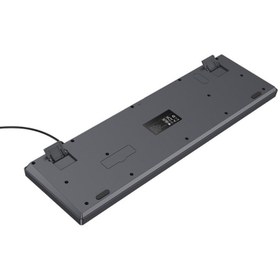 Resim GHK TECH 104 Tuş 3 Renk Tasarımlı Kablolu İngilizce Klavye 