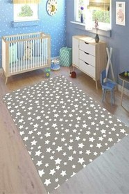 Resim Westa Kaymaz Tabanlı Yıkanabilir Antibakteriyel Dijital Baskı Çocuk Halısı, CK-10160A-WST-120X350 