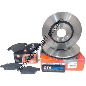 Resim Peugeot 208 (2021-2024) 1.5 ve 1.2 Ön Fren Balata Ve Disk Takımı (Orijinal Eurorepar) 