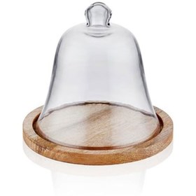 Resim The Mia CAM0390 Madera Kek Saklama Fanusu 20x21x21 cm 