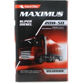 Resim Petrol Ofisi Maximus 20W-50 Super Diesel 18 Litre (Üretim Yılı: 2023) 