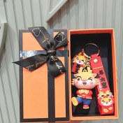 Resim OEMG Yıl Maskotu Karikatür Çekicilik Anahtarlık Kolye Bebek Karikatür Hediyeler (Yurt Dışından) 