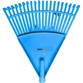 Resim Mavi Plastik Bahçe Tırmığı, Dayanıklı ve Hafif Bahçe Aracı 