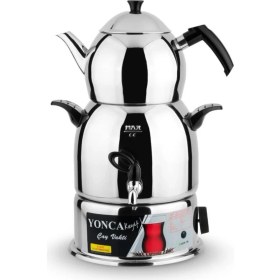 Resim Yonca Keyif Çelik Semaver Gri 2 lt 