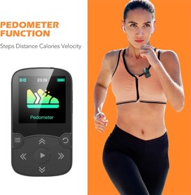 Resim 32GB Bluetooth 5.3 MP3 Çalar Klipsli, Renkli Ekranlı, FM Radyo ve Pedometreli 