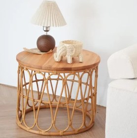 Resim Fil Rattan Oyuncak Sepeti 