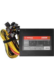 Resim Rampage BTC2200 Real 2200W 16* Pcıe VGA Soket 14CM+8CM 2* Fanlı Bitcoin Power Supply 