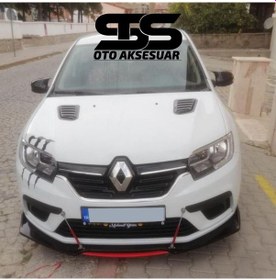 Resim Renault Symbol Thalia Uyumlu Piano Black Kaput Üstü Havalandırma Izgarası 