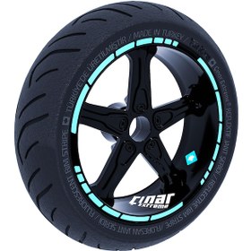 Resim Moto GP Stili Nane Yeşili Jant Şeridi Sticker Çınar Extreme 