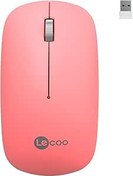Resim Lecoo WS214 Kablosuz 1200DPI 3 Tuşlu Sağ ve Sol Elle Kullanıma Uygun 10m Kullanım Mesafesi Yüksek Hızlı Kaydırma Uzun Pil Ömrü iOS Android Uyumlu Kompakt Optik İzleme Mouse Pembe 