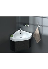 Resim Turkuaz Seramik Cerastyle Mini 46 x 46 CM Arda Köşe Lavabo 
