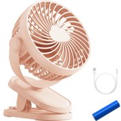 Resim Hainan Shenda Klipsli Ultra Sessiz Mini USB Fan - Pembe (Yurt Dışından) 