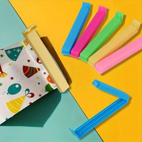 Resim 20 adet/10 adet/5 adet Plastik Gıda Torbası Klipsi, Yeniden Kullanılabilir Mühürleme Klipsi, Nem ve Toz Geçirmez, Taze Tutma Mutfak Saklama Kutusu ve Saklama Aksesuarları 