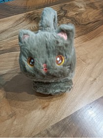 Resim Blotch Soğuktan Koruyan Kışlık Kulaküstü Tavşan Figürlü Pofuduk Kahverengi Sevimli Pelüş Çocuk Kulaklık 