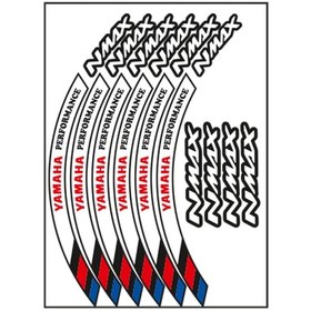 Resim M Power Beyaz Yamaha Nmax Uyumlu Jant Şeridi 