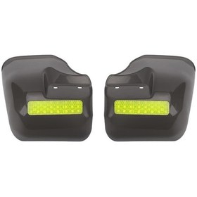 Resim Elektrikli Motosiklet El Koruyucu Kolluk, Rüzgar Ve Yağmur Engeli, Pvc Malzeme, Reflektör Şeritli Seçenekli 