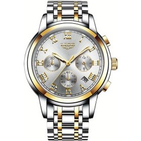 Resim Fochsia Lıge Erkek Klasik Kollu Saati Takvimli Gümüş Altın Beyaz İş Ve Günlük Kullanım Diğer 