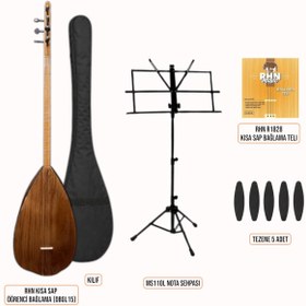 Resim RHN Kısa Sap Öğrenci Bağlama (OBGL15) Başlangıç Seti (Bağlama + Nota Sehpası + Kılıf + Tezene + Yede 
