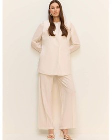 Resim DeFacto Wide Leg Basic Düz Geniş Paça Palazzo Pantolon E7979AX25SMER105 