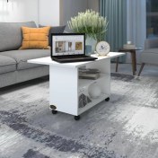 Resim Kenzlife orta salon sehpası prag byz 045*090*50 tekerlekli yemek masası 