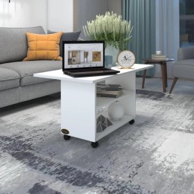 Resim Kenzlife orta salon sehpası prag byz 045*090*50 tekerlekli yemek masası 