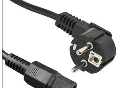 Resim BC-PWR-SCH-C15-030 Beek Güç Kablosu, Schuko-C15, 3 metre, 16A 250V, siyah renk 