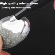 Resim 2'li Paket Ayna Etkili Krom Marker Kalemler, Altın & Gümüş Renkler, Orta Uç, Ergonomik Plastik, Kartlar, Posterler, Taşlar, Bardaklar, Seramik, Cam, Metalik El İşleri, DIY İmza için 