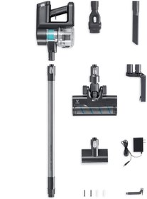 Resim Viomi 23000 Pa LED Işıklı Kablosuz Sarjlı Süpürge - Led Başlıklı Siyah 