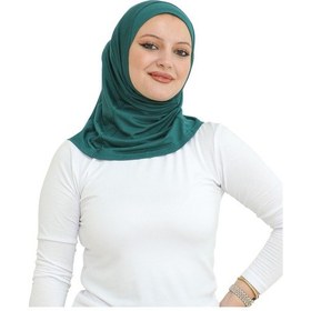 Resim Modish Group Spor Başörtüsü Kadın Hazır Giyim Türban Viskon Eşarp Şal - Zümrüt Yeşili Zümrüt 