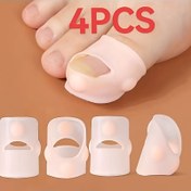 Resim 4 Adet Kokusuz Tırnak Koruyucular - Yumuşak Yastıklı Kılıflar Aşınma ve Kırılma Önlemek, Sağlıklı Büyümeyi Teşvik Etmek için Erkekler & Kadınlar Günlük Kullanım 