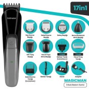 Resim Goldmaster Magicman Saç ve Sakal Vücut Tıraş Makinesi 17 In1 Standlı Erkek Bakım Seti GM9122 
