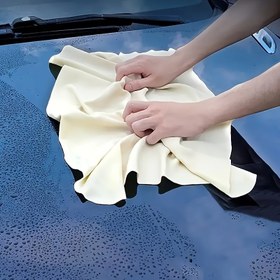 Resim Premium Geyik Işık Bej Havlu - Araba Yıkama ve Detaylandırma için Ultra Emici, Yumuşak ve Hızlı Kuruyan, Dayanıklı ve Kullanımı Kolay 