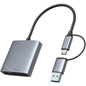 Resim Juo MT03345 Usb 3.2 Ve Type-c 3'ü 1 Arada Sd / Cf / Tf Micro Sd Hafıza Kart Okuyucu 