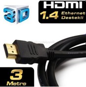 Resim Dark 3M Hdmi V1.4 3D 4K Altın Uçlu Kablo Dk-Hd-Cv14L300A90 