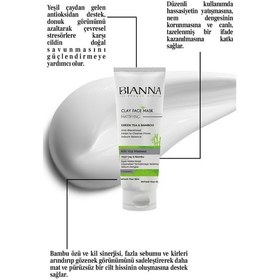 Resim Yeşil Çay Ve Bambu Özlü Kil Maskesi C Vitaminli 200ml Yüzmask 