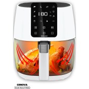 Resim Goldmaster Cenova Dijital Dokunmatik 10 Ön Ayarlı Airfryer Yağsız Kızartma Sıcak Hava Fritöz 