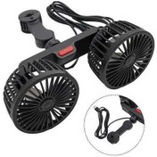 Resim Createtech Yüksek Vites Usb Üçüncü Şarjı Kaliteli Fanı Döndürülebilir Araba 360 Ga 
